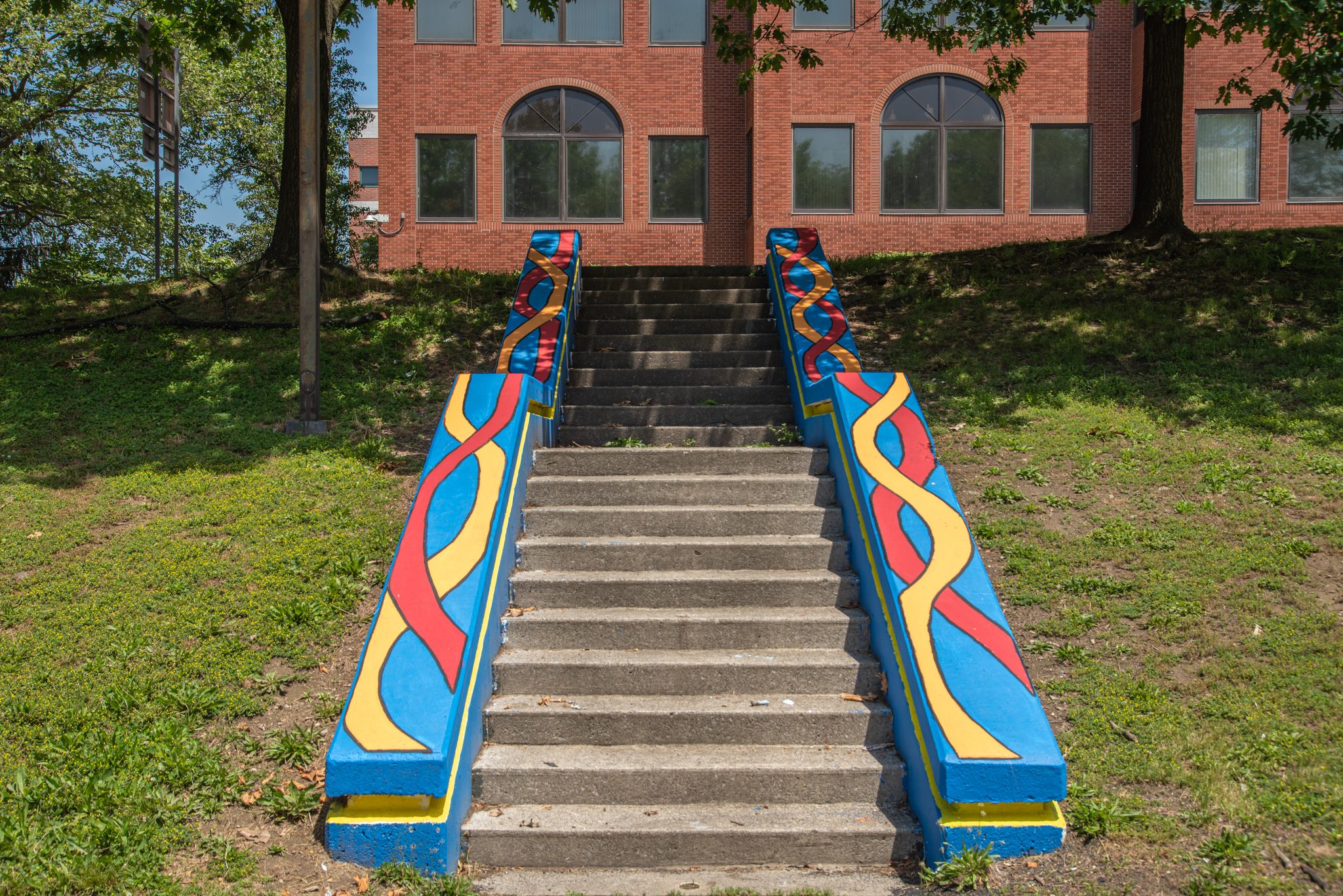 Even the stair rails got the treatment.